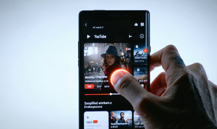 YouTube sur Android se réinvente : chapitres simplifiés et gestes plus intuitifs